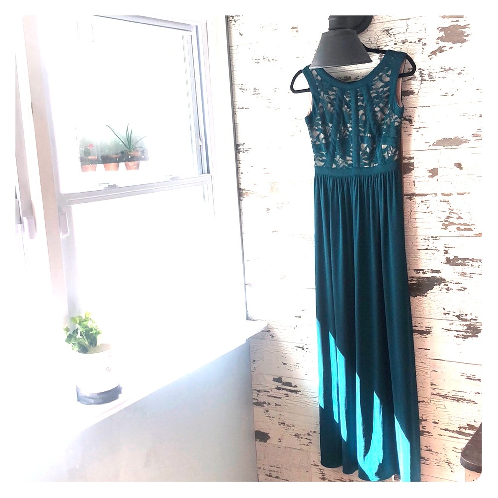 Long dress great for fall wedding